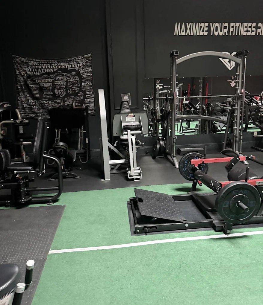 Rommel Fitness gym floor with strength training equipment West New York NJ